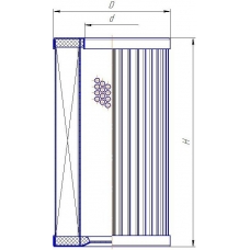 Фильтроэлемент MF 600-1-19 (10-60*24*100) 69-03