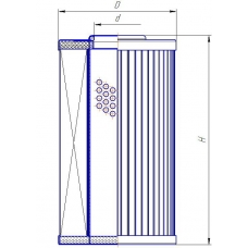 Фильтроэлемент MF 0110D010BN4HC (44х22х153) P170604